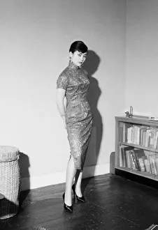 Outfit Prints: Tsai Chin, asian actress who has recently finished filming her first film role playing