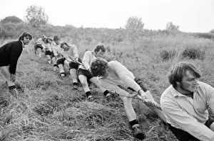 Tug of War Competition across the River Great Ouse aka Old West River in Stretham