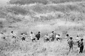 Tug of War Competition across the River Great Ouse aka Old West River in Stretham