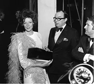 TV and Film Awards March 1970 at the London Palladium Maggie Smith back stage