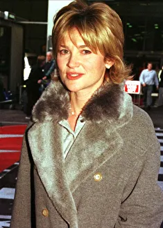 TV Presenter Anthea Turner arrives at Heathrow Airport from the United States