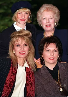 Cast Prints: TV prog Absolutely Fabulous cast of the programme January 1994 get together for