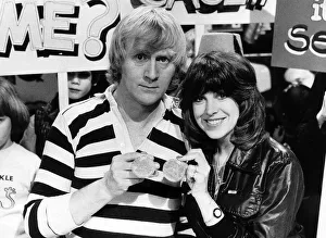 TV Programme Tiswas with Chris Tarrant February 1981 and Sally James in A. T