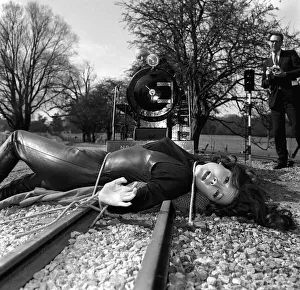 Square Prints: TV Progs The Avengers April 1965 Diana Rigg actress as Mrs Emma Peel