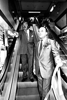 TV sports personality Dickie Davies was a guest of honour at Binns department store in