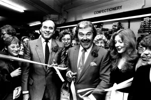 TV sports personality Dickie Davies was a guest of honour at Binns department store in