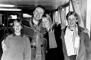 Twiggy actress model with husband Leigh Lawson 13 year old duaghter Carly