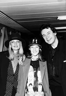 Twiggy Model and Actress with daughter Carly and husband actor Leigh Lawson pictured