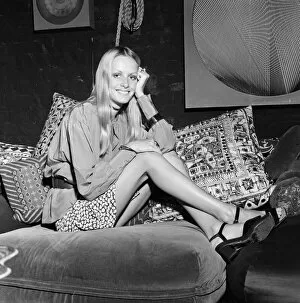 Images Dated 3rd October 1970: Twiggy, pictured in 1970. Twiggy. model and actress