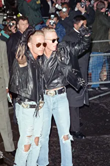 Annual Prints: Twin brothers Matt and Luke Goss of the pop group Bros arriving at the Brit Music Awards