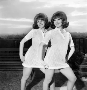 Outfit Prints: Twin sisters Tamara and Samantha Mallett have both entered the same Beauty Contest to