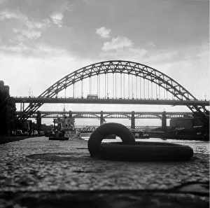 Core10 Prints: The Tyne Bridge, The High Level Rail Bridge and The Swing Bridge in 1969