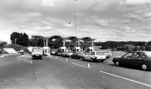 The Tyne Tunnel, runs under the River Tyne from Howdon in North Tyneside to Jarrow in