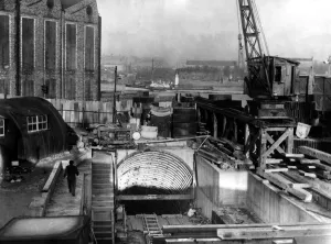 00380 Prints: The Tyne Tunnel, runs under the River Tyne from Howdon in North Tyneside to Jarrow in