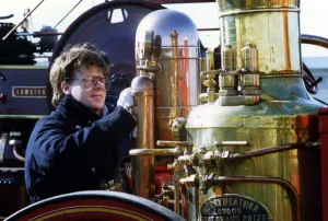 Tyne and Wear Museums Martin Routledge polishes up a steam powere fire engine