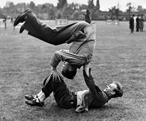 When the U. S. A air force had a sports day near London these two fellows thought they