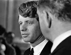 Democrat Prints: U. S. Senator Robert Kennedy with Commonwealth Secretary Mr