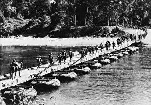 01452 Collection: U. S. task forces advances into Burma jungle. 14th February 1945