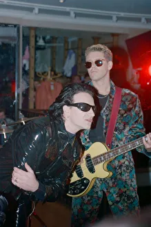 U2 filming the video for their single Even Better Than the Real Thing