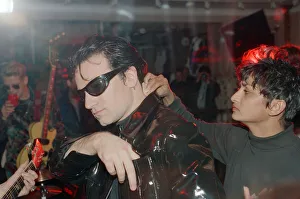 U2 filming the video for their single Even Better Than the Real Thing