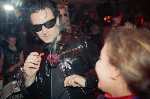 U2 filming the video for their single Even Better Than the Real Thing
