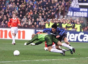 UEFA Champions League Quarter Final Second Leg match at the San Siro Stadium