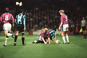UEFA Cup match second leg, Aston Villa 1- 0 Inter Milan, held at Villa Park