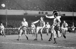 UEFA Inter City Fairs Cup match at Highbury Arsenal v Beveren John Radford in
