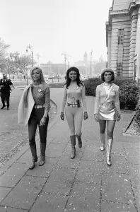 UFO, TV Series. Actresses from the science fiction series about an alien invasion of