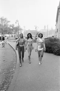 UFO, TV Series. Actresses from the science fiction series about an alien invasion of