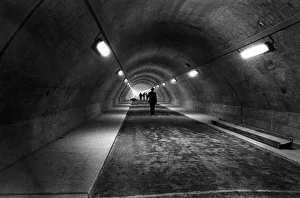 Underground Prints: Underneath the Kielder Reservoir, the tunnel which gives access to the control tower