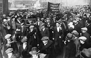 Unemployment Prints: Unemployed South Wales Miners seen here in Reading during their hunger march from