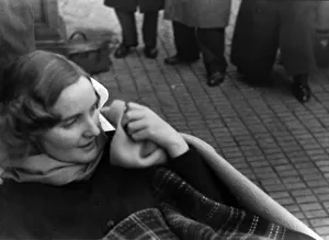 Unity Mitford arrives in Folkestone from Germany 3rd January 1940