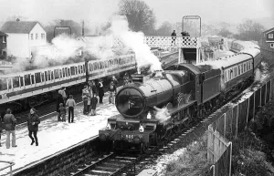 The unmistakable form of a Great Western Railway locomotive