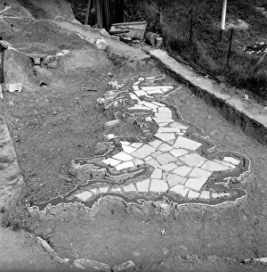 Unusal Gardens: Mr. P. C. Joyce who has created a map of Great Britain in his garden