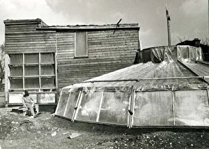 Shape Prints: Unusual House March 1973 27 years old Graham Caine who is building the natural home