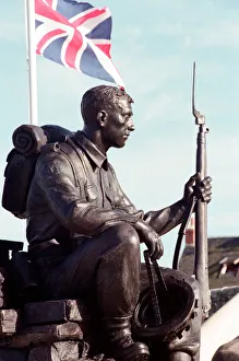 The unveiling of a new memorial to commemorate the Green Howards role in the Second World