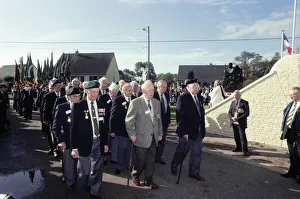 The unveiling of a new memorial to commemorate the Green Howards role in the Second World