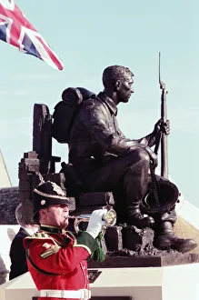The unveiling of a new memorial to commemorate the Green Howards role in the Second World