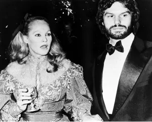 Tuxedo Prints: Ursula Andress actress with Harry Hamlin actor in happier times He is the father of her