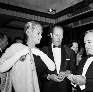 Images Dated 2nd October 2012: Ursula Andress at the Film Premiere of DR NO 7th October 1962