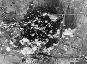 Usaf Prints: U.s Eighth Air Force attack on January 23, 1945. Bombs dropped by 44th Group Second Air