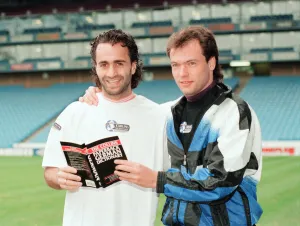 01197 Prints: Uwe Rosler & Maurizio Gaudino, Manchester City football players, German signings
