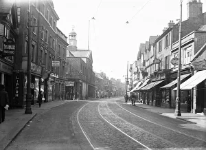 Tramlines Prints: Uxbridge, High Street, Market House looking west 1932