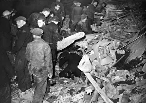 01437 Prints: V Bomb, South East London. Immediately after the wall collapsed