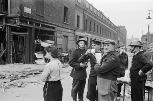 V1 (Robotplane) damage at Waterloo Station 23rd June 1944