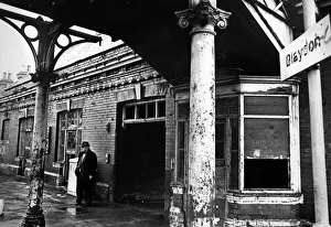 Vandalism Prints: The vandalised and derelict Blaydon Railway Station on 19th January 1977