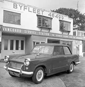 Vanguard Service Station, Byfleet, Surrey, England, Circa 1970