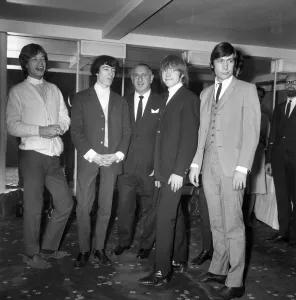 Variety Club of Great Britain Luncheon at the Savoy Hotel: Mick Jagger, Bill Wyman