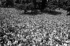00481 Prints: Part of the vast crowd gathered in Hyde Park for the free concert given by the Rolling